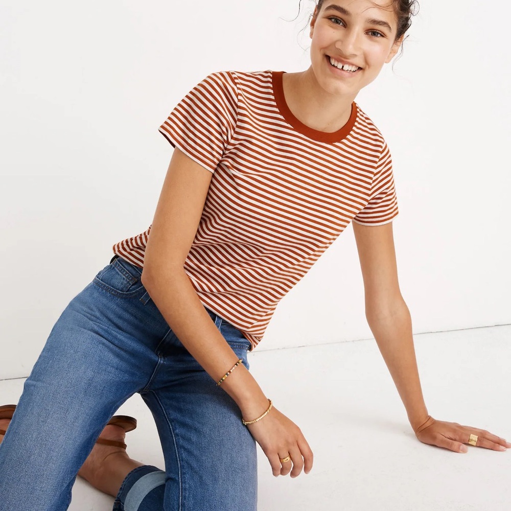 Madewell Northside Vintage Tee in Ithaca Stripe
